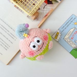 COSE Patrick Star Plush Doll Pendant Anime Figure Bag Charm Cartoon Plush Keychain Backpack Charms Cartoon Squarepants Keychain Home Decor