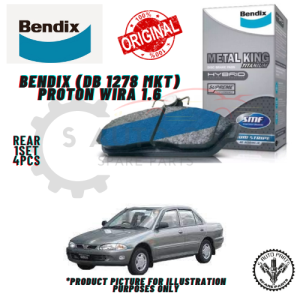 PROTON WIRA 1.6 / PREDANA REAR BENDIX METAL KING TITANIUM BRAKE PAD