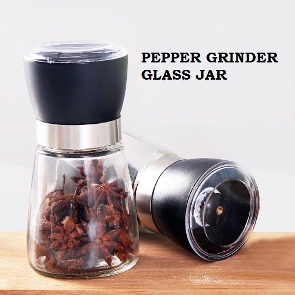 Manual Grinder Pepper Salt Spice Grind Jar Tools Condiment Grinding Bottle 手动研磨器胡椒瓶 Lazada