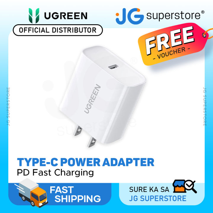 UGREEN PD USB Type-C Fast Charging Power Adapter Wall Charger for  Smartphones and Tablets (20W, 30W) 60449, 70149, 70226 JG Superstore  Lazada PH
