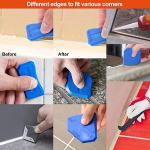 Hoàn thành 12 chiếc vữa cào Bộ dụng cụ caulking dụng cụ bằng nhựa linh hoạt để bảo trì khoảng trống bề mặt hiệu quả