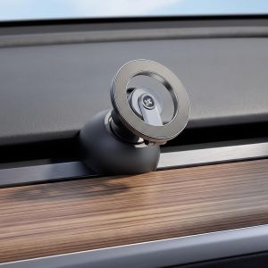 YONZEE Magnetic Phone Mount Compatible with 2025-2026 Model Y Juniper and 2024-2026 Tesla Model 3 Highland Dashboard Ball Joint Base Strong Magnetic Holder Ring 360 °   Rotation