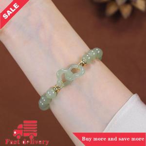 [COD] Lucky Bead Bracelet For Women Exquisite Chinese Style Heart Buckle Bracelet Bangle Fashion Jewelry Accessories Gift