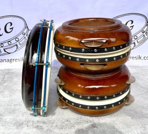 Rebana Hadroh Kayu Jati Satu Set Bas Banjari
