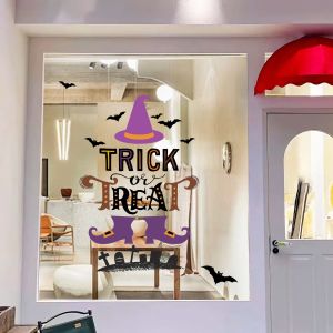 ฟิล์มตกแต่งกระจก ลายฮาโลวีนHalloween แบบDIY สุญญากาศ ติดง่าย ดึงออกไม่ทิ้งคราบ สติกเกอร์ติดกระจก สติกเกอร์ตกแต่งกระจก