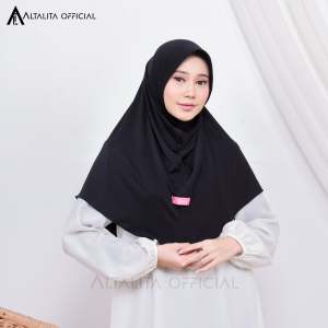 Altalita - Kerudung Bergo Hamidah Sport Menutupi Dada Bahan Jersey Spandek High Quality Pad