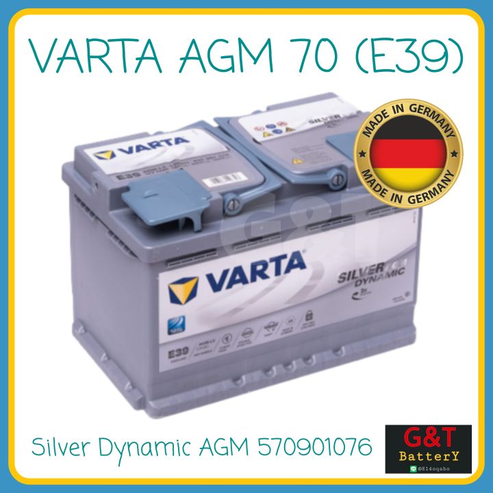 Batteria Varta 70Ah 12V Silver Dynamic AGM E39 570901076