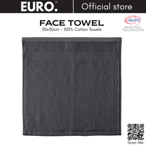 Premium Face Towel 30x30cm 100% Cotton Ring Spun Highly Absorbent and Soft Feel Essential Washcloths for Bathroom Spa Gym and Face White