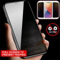 Anti Spy Realme Note 50 Tempered Glass Kaca Hitam Full Cover. 