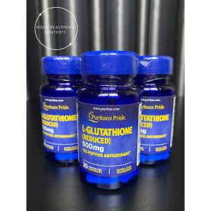 [ ĐỦ BILL STORE + AIR] Viên uống trắng da chống lão hóa giảm nám Puritan s Pride L-Glutathione 500mg 30 Viên