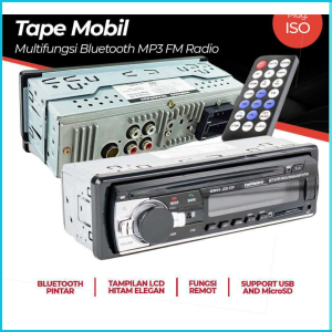 Dari Jakarta Tes Uji (OBRAL/DEFECT MIN LAYAR TIDAK JELAS) Tape Audio Mobil Multifungsi Bluetooth MP3 FM Radio 60 W x 4 12 Pin Paket Lengkap Super Bass JSD-520 - BLACK
