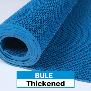 Non Slip Mat Bathroom Floor Matting Rubber PVC Bathroom Anti Slip Large Area S-shaped Mesh Hollow Out Fold and Cut at Will Fast Drainage Wear-resistant Matting Floor Kitchen Bedroom Corridor Balcony Hotel Outdoor Commercial Floor Mat