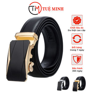 Thắt Lưng Nam Da Bò Khóa Tự Động chuẩn Xịn Dây Nịt Sang Trọng Công Sở Thời Trang Đi Làm Học RK10