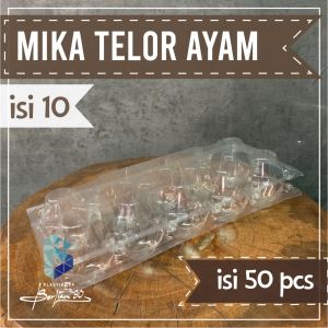 Mika Telur Ayam Kampung / Egg Tray / Tray Telur 10 Lubang + Pengunci+ Tutup /Wadah Telor Ayam-Tempat Telur Ayam Murah