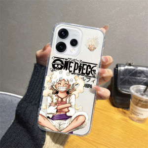 Phone case for OPPO Reno15 F 5G Reno15promax Cute Cartoon Hot anime Luffy Pattern Transparent Soft Silicone casing for OPPO Reno15F Phone cover