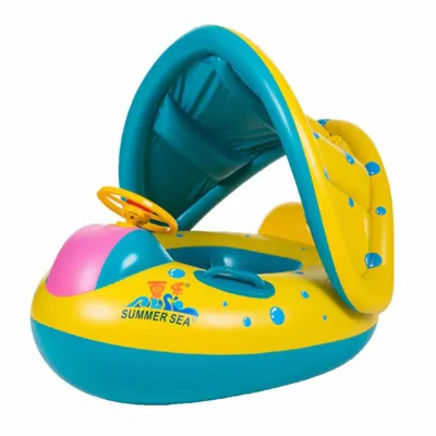 GOOGOO BIRD Inflatable Kids Swimming Ring Baby Seat Float With Steering Pelampung Budak