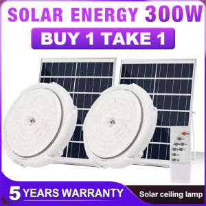 (Buy 1 Get 1 Free)Solar Light Indoor Ceiling Light LED Pendant Light Solar Outdoor Light In stock