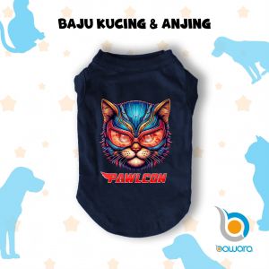 Baju Hewan Untuk Kucing Kelinci Anjing Monyet Motif Pawlcon atau Falcon Cat Aksesoris Hewan Bahan Adem Lucu dan Murah