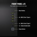 Corsair 6500X Mid-Tower Dual Chamber E-ATX PC Case - Black/White. 