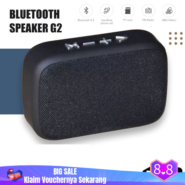 Speaker Bluetooth G2 Wireless Mini Portable Music Box Speker Aktif
