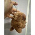 Gantungan Kunci Capybara Ekor Putar Keychain Capybara Ganci Kapibara. 
