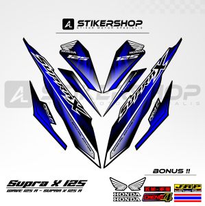 STIKER STRIPING SUPRA X125 - WAVE 125 R GRAFIS VARIASI 052