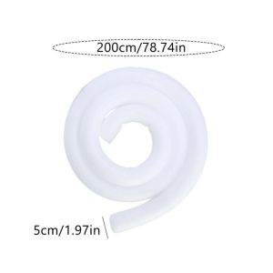 PLLEWY 2M Floral Arrangement Stick Reusable EPE Pearl Cotton Cylindrical Foam Rod Flexible Foam Craft Stick Wedding Arch Decor