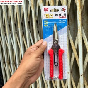 193mm Kéo đa năng cắt dây điện cắt cành Hwashin P-300 ( Made in Korea)