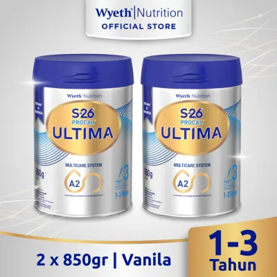 [Paket isi 2] S-26 Procal Ultima Multicare System Susu Anak 1-3 Tahun Vanila 850gr