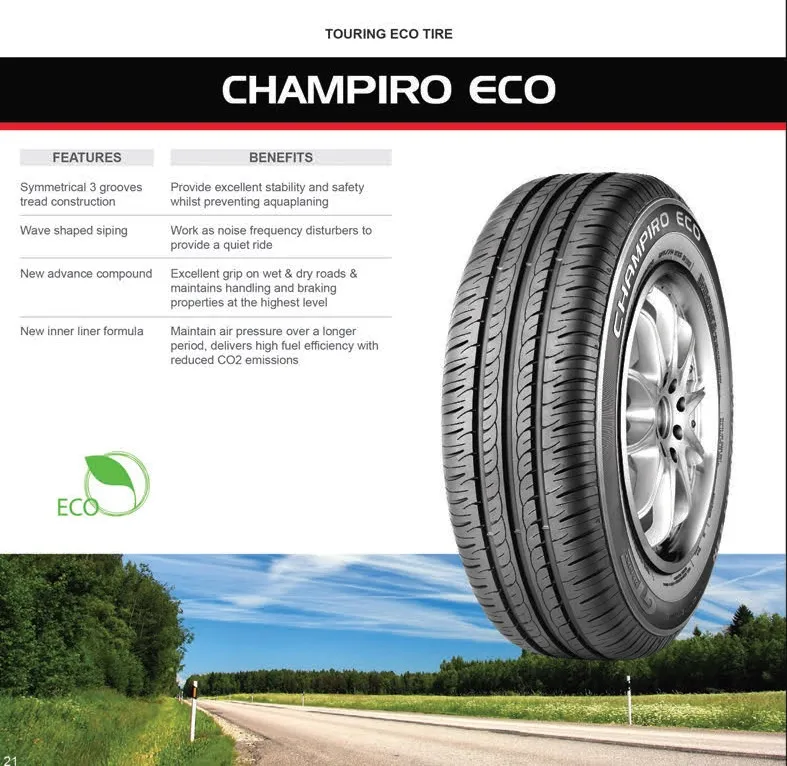 GT Radial 165 70 R14 85T XL CHAMPIRO Eco Tire 165 70R14 Gajah