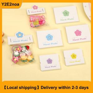 【Local shipping】 100pcs Lot Foldable Packaging Paper Cards Colorful Flowers Cards For Handmade Jewelry Retail Hang Tag Flowers Display Cardboard