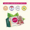 Khăn giấy ướt Mamamy chính hãng 100 tờ không mùi kháng khuẩn chống hăm, chống rôm sảy và dưỡng ẩm cho bé. 