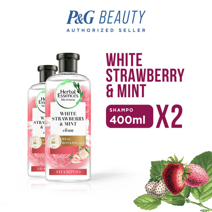 Herbal Essences Sampo Clean White Strawberry & Mint Perawatan rambut
