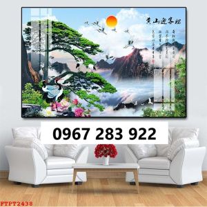Gạch tranh 3d thác nước đẹp
