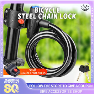 MTB Bike Lock Anti Theft Bike Steel Cable Lock for Bicycle Chain Lock Wire Lock for Bike Accessories