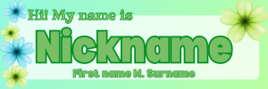 Paperynt Laminated Nametag for Kids and Teens Back to Back Print and can be Customized with lace