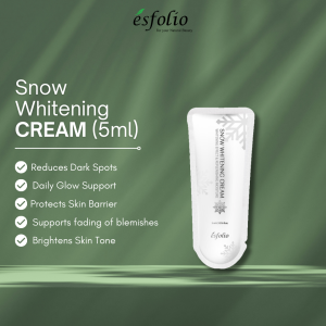 Esfolio Snow Whitening Cream Sachet 5ml