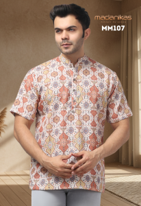 Madanikas Men’s Kurta – Premium Cotton Linen Fabric MM Series
