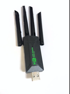 4 Antennas USB Wireless Adapter 1300Mbps Fast Speed Double Band Sharing Without Driver