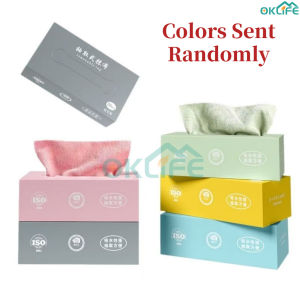 [OKLIFE. SG]Box Microfiber Absorbent Towel Reusable & Disposable Rag/20pcs/box Removable Dishcloth Reusable Absorbent Microfiber Kitchen Dishcloth Scouring
