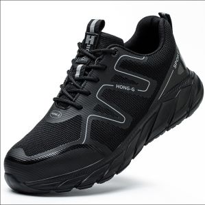 Safety Shoes for Men Steel Toe Cap Anti-piercing Anti-smashing Breathable Work Shoes Protective Safety Boots Heavy Duty