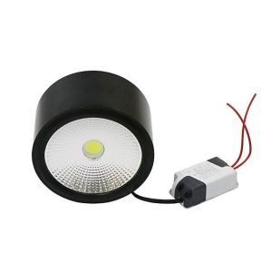 Đèn ống bơ ốp nổi trần 7W phi 90 và 12W phi 110 viền vàng ánh sáng 3 màu