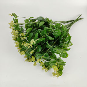 Daun Dollar Lusinan Eucalyptus Ekaliptus Tiruan Imitasi Artificial Flower Silk Silver Single untuk Hiasan Wedding Pelaminan dan Dekorasi Cafe Rumah Taman Artifisial Rumput Tanaman Murah Import Berkualitas