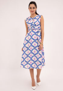 badomoda DESANA Draped Printed Dress