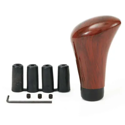 Stylish Walnut Wood Grain Car Gear Shifter Lever Stick Knob for Perfect Fitment .AutoMaxion