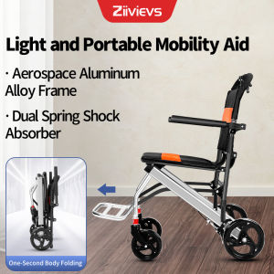 Lightweight Foldable Wheelchair Aluminum Alloy Frame 7.5KG 40cm Seat Width Ultra Light and Compact