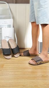 Cork Sandals Slides for Men Soft Footbed Adjustable Strap Outdoor Slippers Comfort Casual Wear
