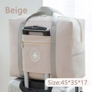 🚚【SG spot】 Folding travel clothing storage bag wear-resistant large capacity portable easy to carry
