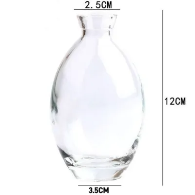 INVADER Transparent Mini Flower Vase Home Decoration Desktop Flower Arrangement Pot Creative Small Hydroponic Plant Bottle Living Room