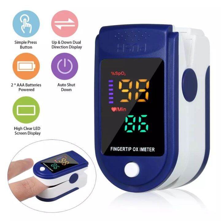 Original Fingertip Pulse Oximeter OLED Digital Display Blood Oxygen ...